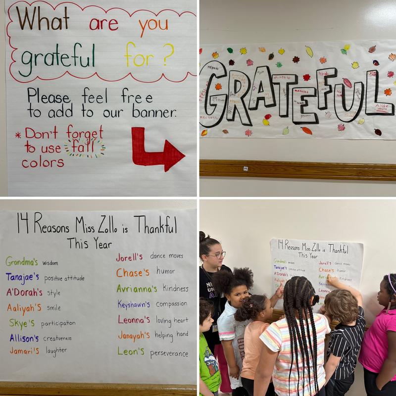 Gratitude - 1st grade style