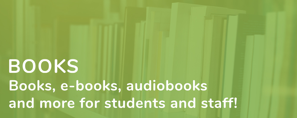 books, e-books, audiobooks, and more for students and staff