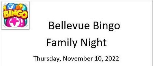 Bellevue Bingo Family Night